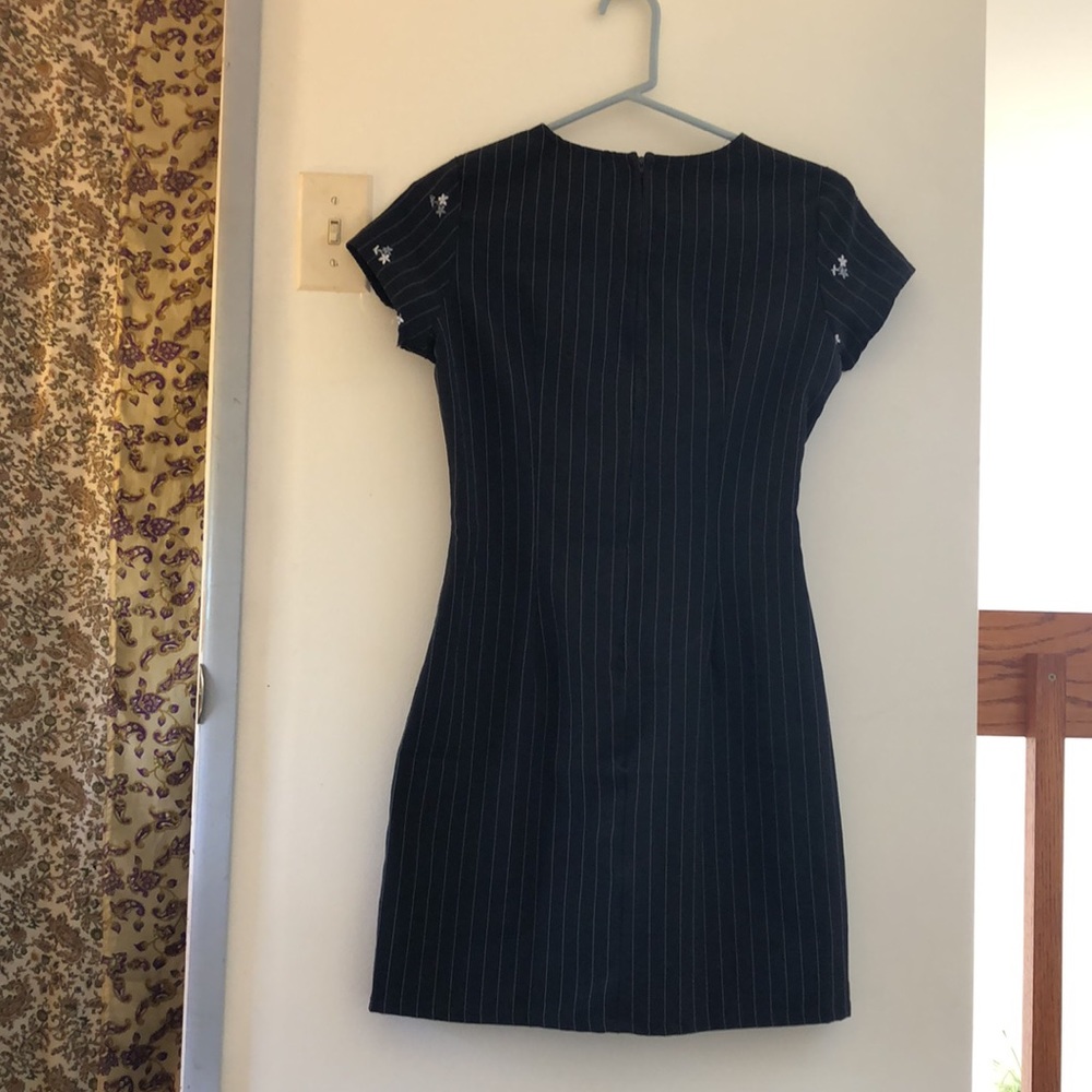Cute Vintage Striped mini-Dress - Picture 3 of 5
